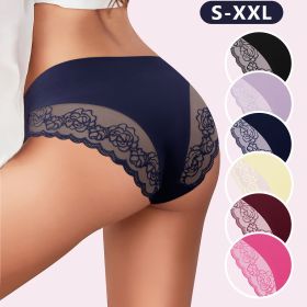 6 Packs Multi-Color Sexy Lace Triangle Panties Low Elastic Waist Fashion Women'S Hip Lifting Underwear Patchwork Lace (Color: 6 Packs Multi Color, size: M)